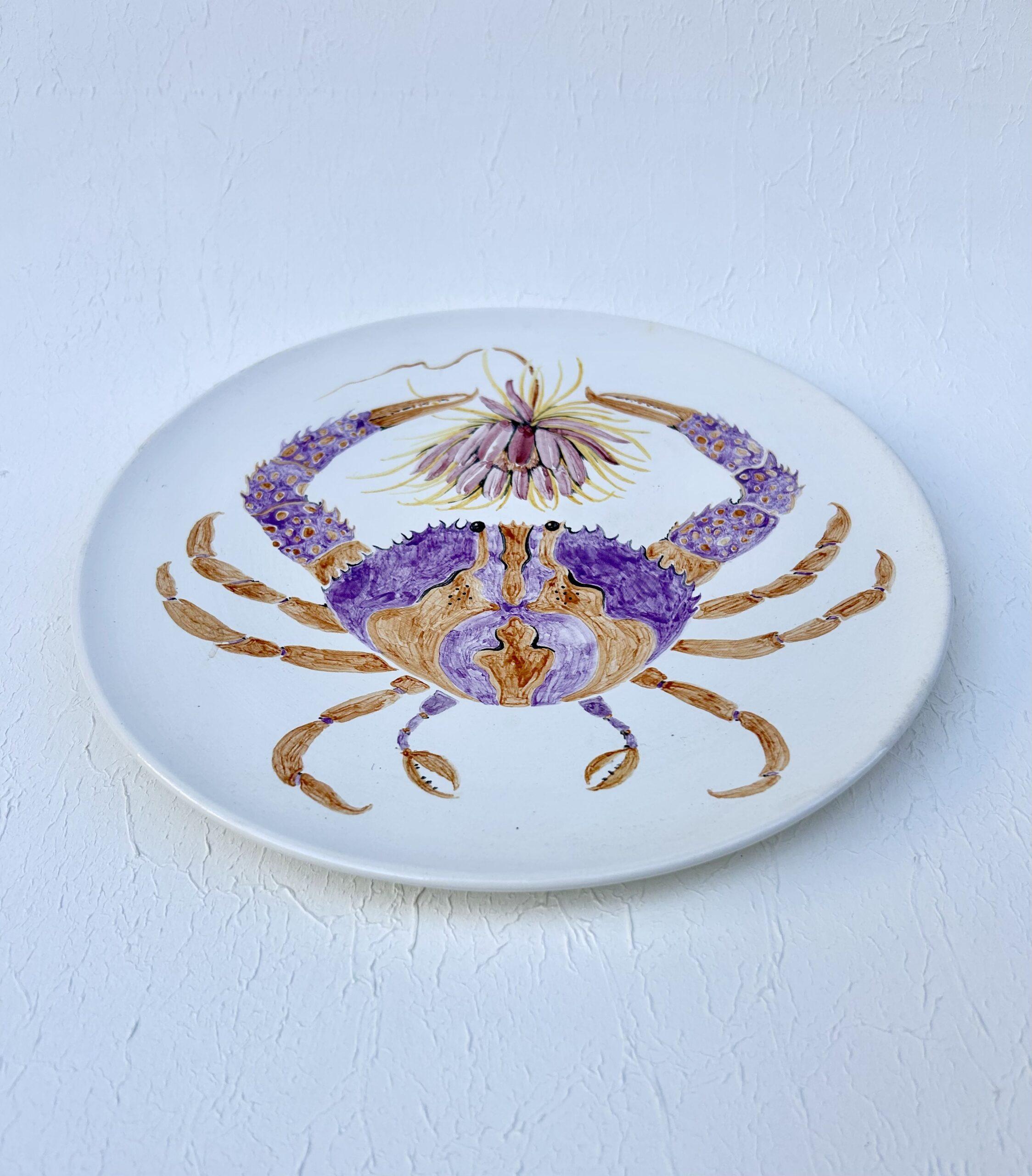 Piatto granchio e fiore