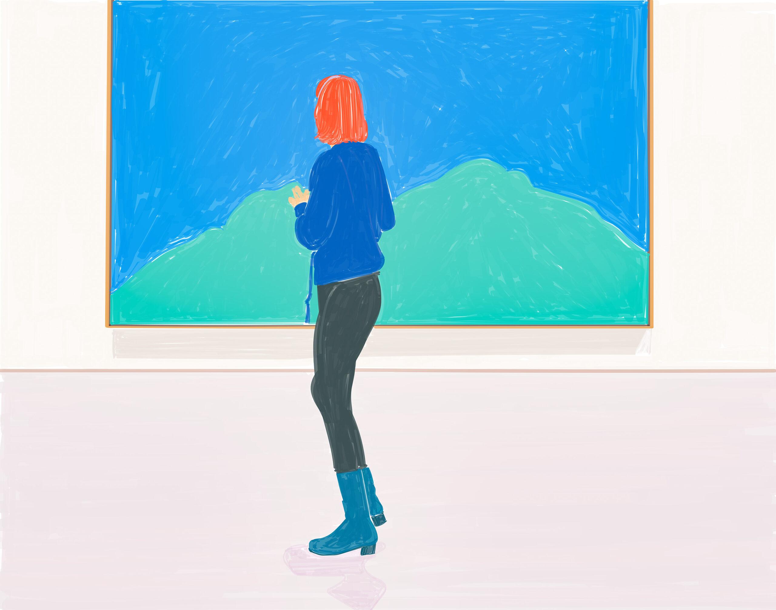 Giovanna and the painting (MOMA)