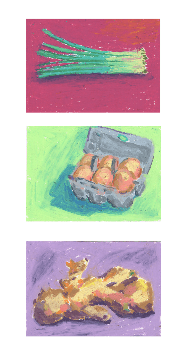 Oriental Food (tryptich)